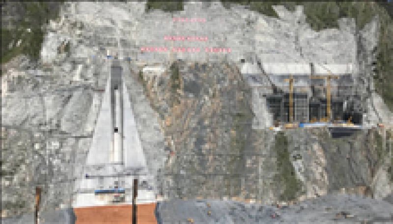 兩河口水電站大壩心墻右岸蓋板混凝土澆筑完成