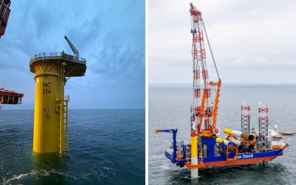 德國Nordseecluster海上風(fēng)電項(xiàng)目完成首個(gè)渦輪機(jī)基礎(chǔ)安裝