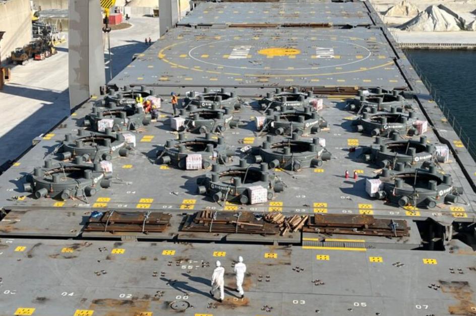 F.lli Righini Srl助力海上風(fēng)電 交付多套導(dǎo)管架夾樁器