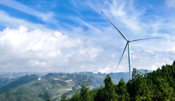 貴州水城區(qū)老虎梁子風電場項目全容量并網(wǎng)發(fā)電
